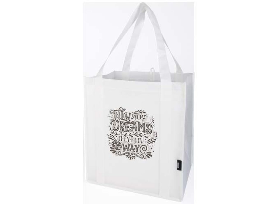Tote bag con fondo rigido in tessuto non tessuto riciclato certificato GRS Liberty - 29L FullGadgets.com