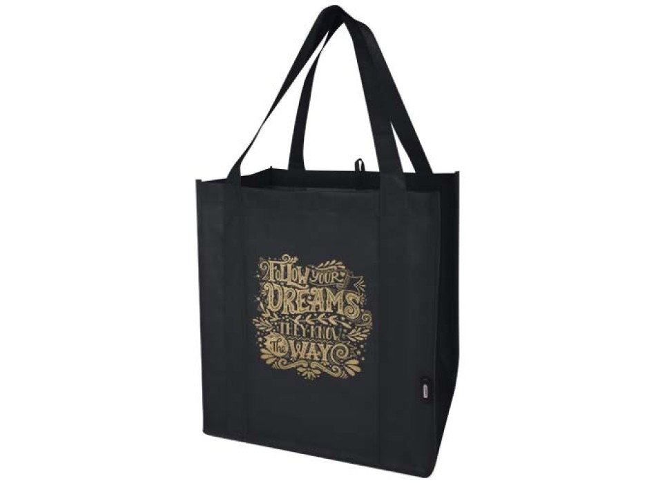Tote bag con fondo rigido in tessuto non tessuto riciclato certificato GRS Liberty - 29L FullGadgets.com