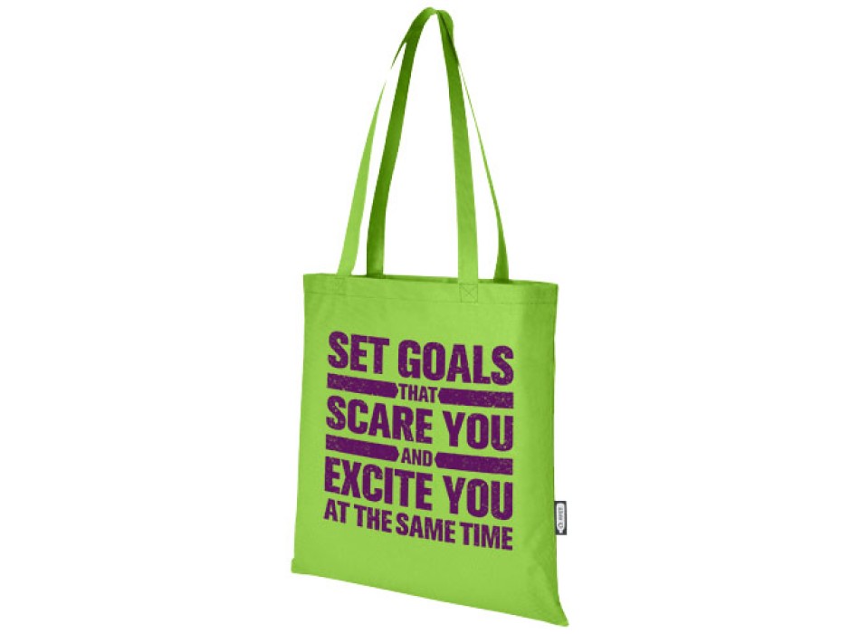 Tote bag convention in tessuto non tessuto riciclato certificato GRS Zeus 6l FullGadgets.com