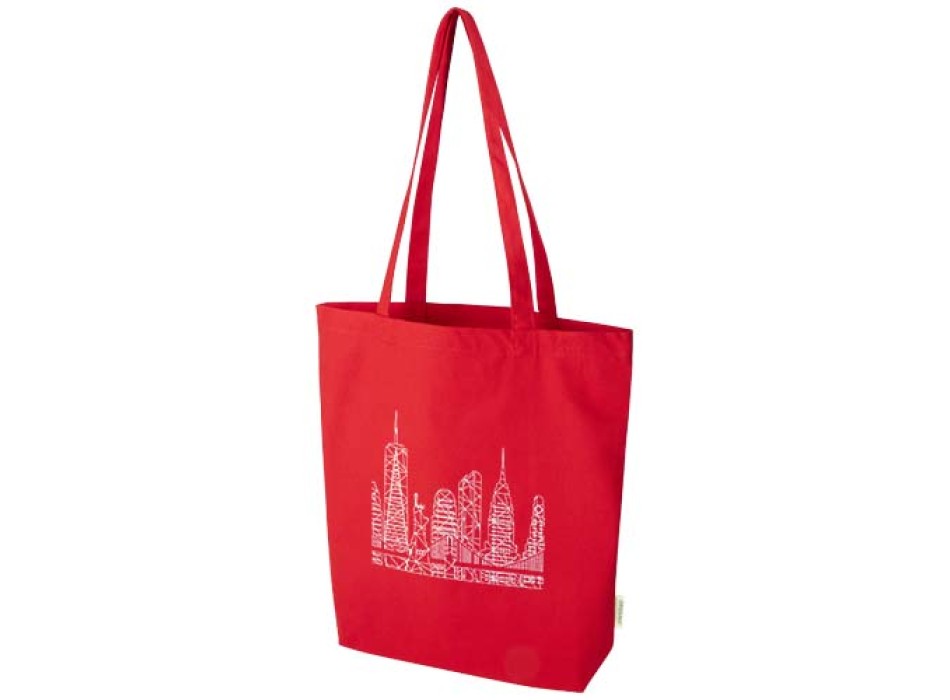Tote bag da 11 litri con base ampia in tessuto biologico certificato OCS da 180 g/m² Odisha  FullGadgets.com