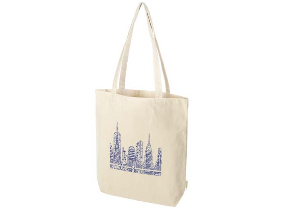 Tote bag da 11 litri con base ampia in tessuto biologico certificato OCS da 180 g/m² Odisha  FullGadgets.com