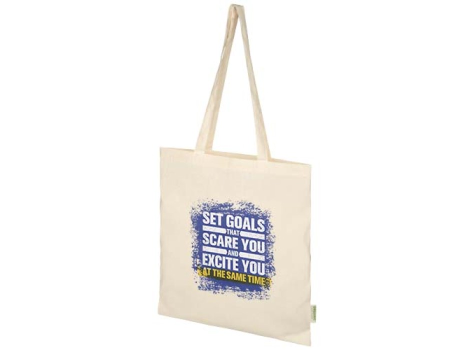 Tote bag in cotone biologico certificato OCS da 140 g/m² Odisha -7L FullGadgets.com
