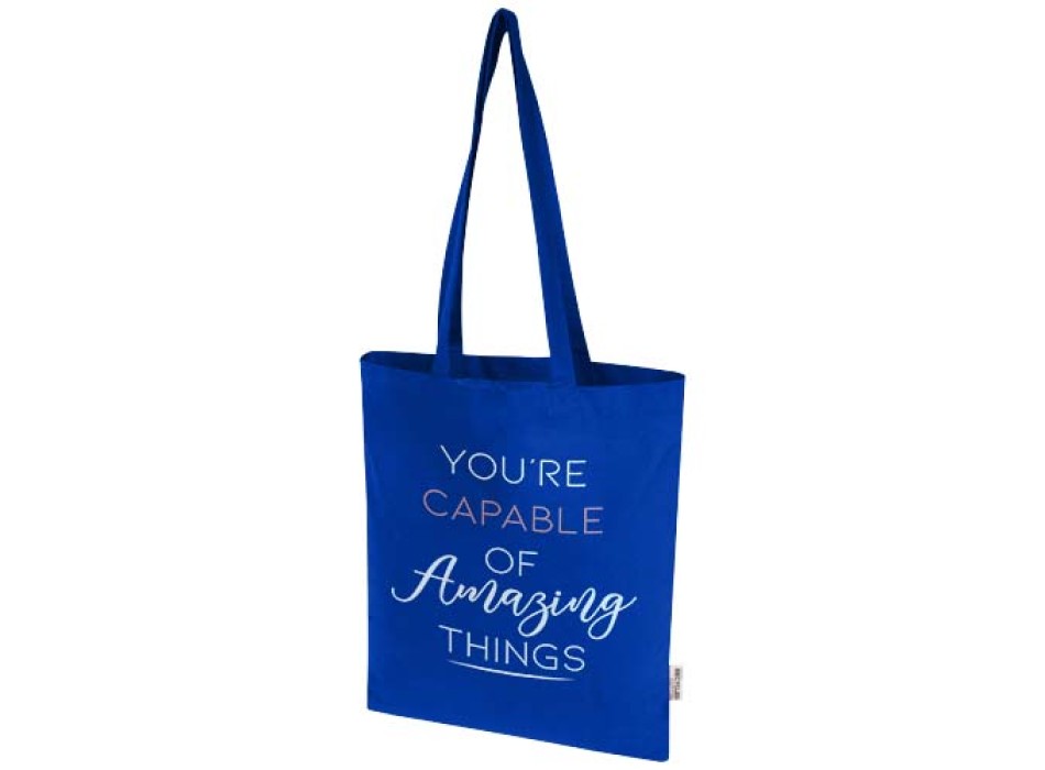 Tote bag in cotone riciclato certificato GRS da 140 g/m² Madras Blend - 7L FullGadgets.com