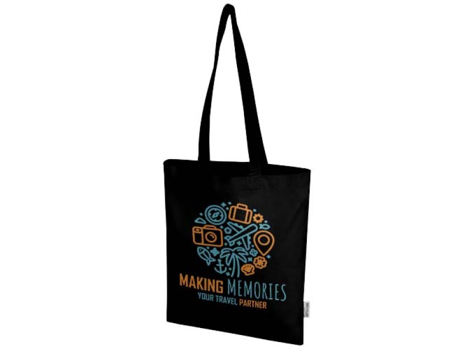 Tote bag in cotone riciclato certificato GRS da 140 g/m² Madras Blend - 7L FullGadgets.com