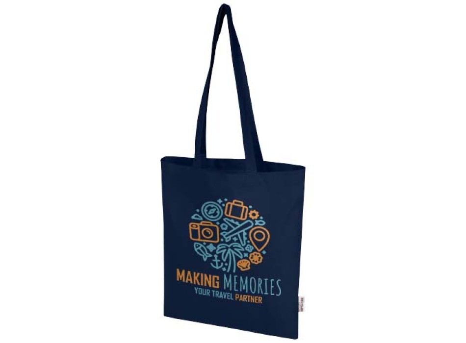 Tote bag in cotone riciclato certificato GRS da 180 g/m² Peru Blend - 7L FullGadgets.com