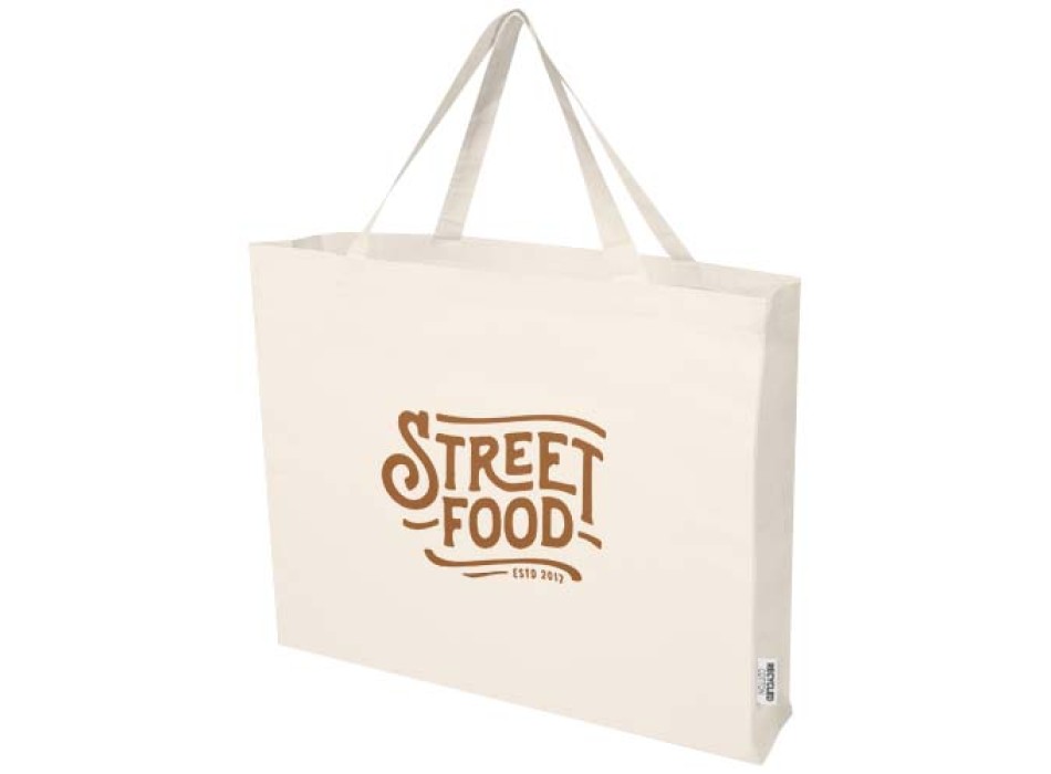 Tote bag in cotone riciclato certificato GRS da 220 g/m² Odessa 40L FullGadgets.com
