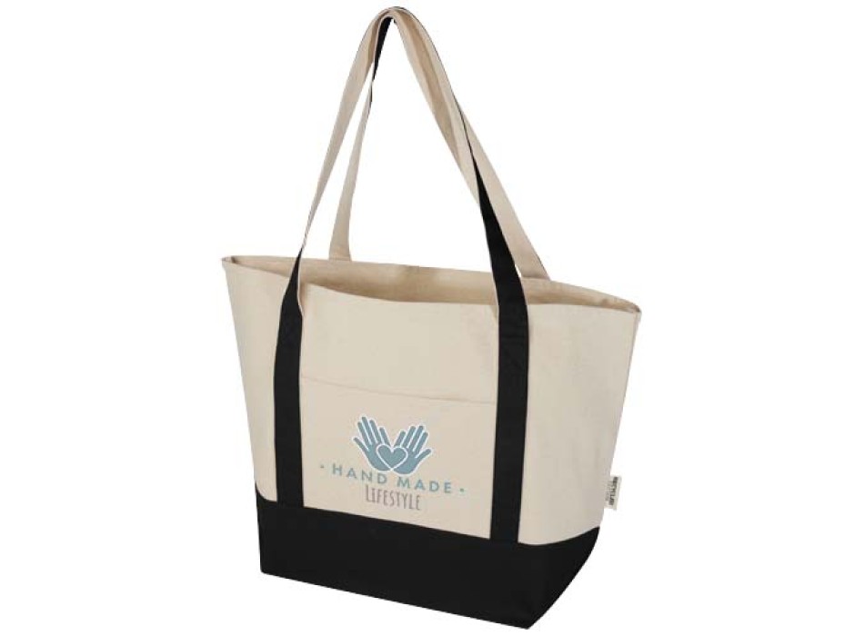 Tote bag in cotone riciclato certificato GRS da 320 g/m² Sam FullGadgets.com