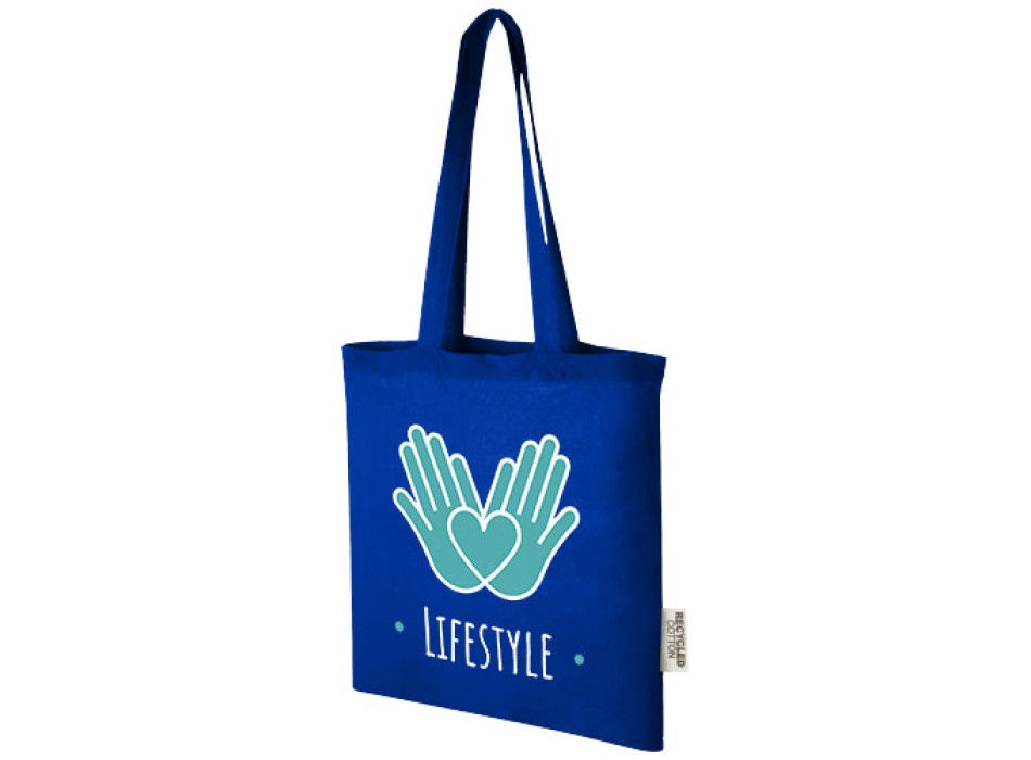 Tote bag in cotone riciclato GRS da 140 g/m2 Madras - 7L FullGadgets.com