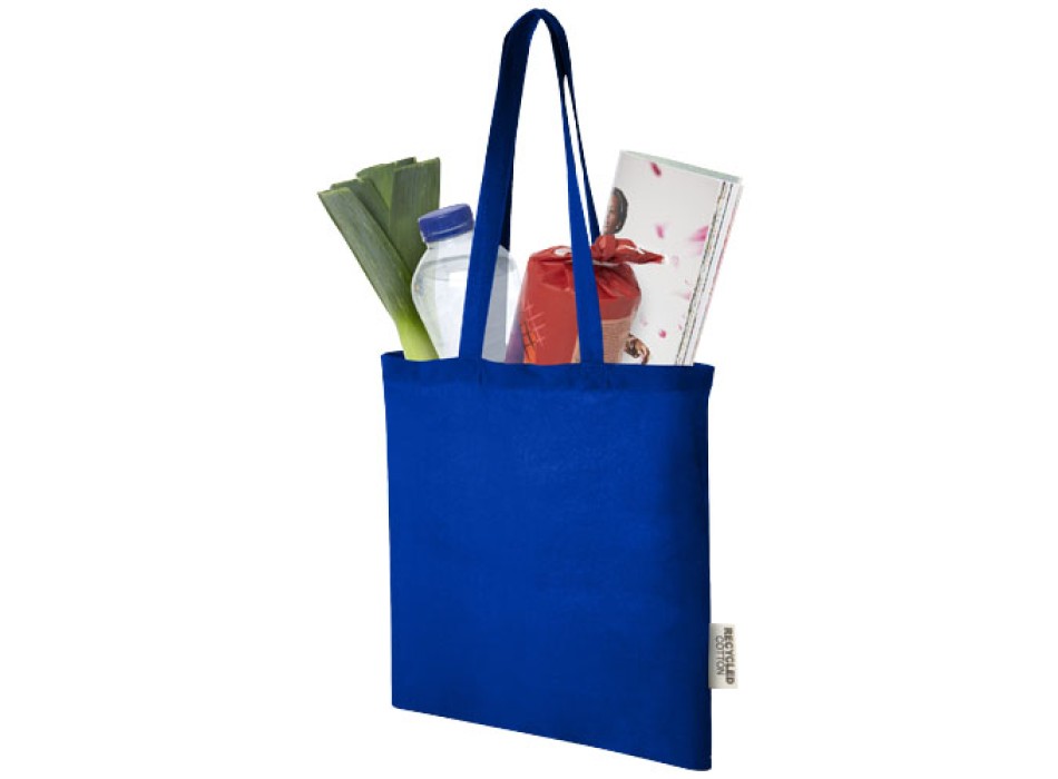 Tote bag in cotone riciclato GRS da 140 g/m2 Madras - 7L FullGadgets.com