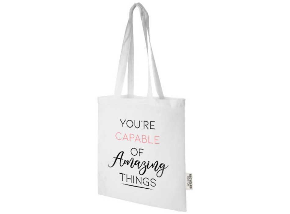 Tote bag in cotone riciclato GRS da 140 g/m2 Madras - 7L FullGadgets.com