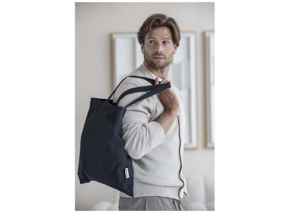 Tote bag in cotone riciclato GRS da 140 g/m2 Madras - 7L FullGadgets.com