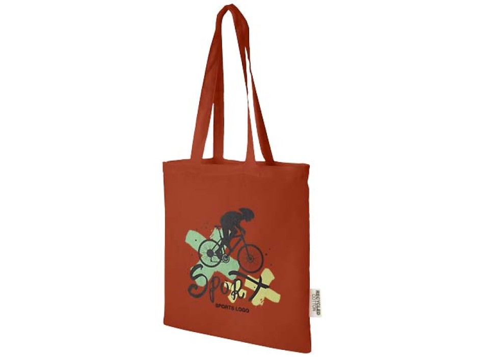 Tote bag in cotone riciclato GRS da 140 g/m2 Madras - 7L FullGadgets.com