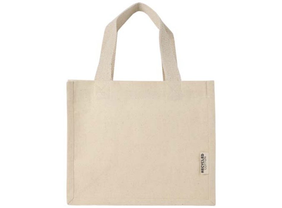 Tote bag mini a soffietto in cotone riciclato certificato GRS da 220 g/m² Odessa - 9L FullGadgets.com