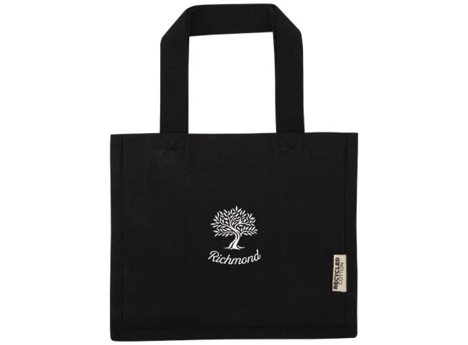 Tote bag mini a soffietto in cotone riciclato certificato GRS da 220 g/m² Odessa - 9L FullGadgets.com