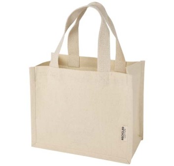 Tote bag mini a soffietto in cotone riciclato certificato GRS da 220 g/m² Odessa - 9L FullGadgets.com