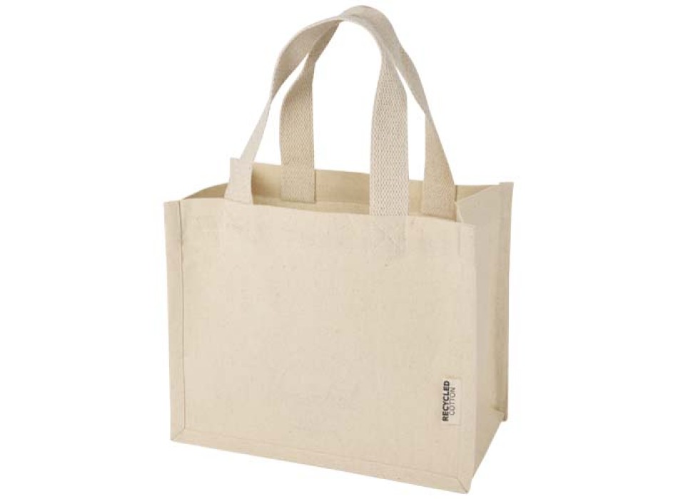 Tote bag mini a soffietto in cotone riciclato certificato GRS da 220 g/m² Odessa - 9L FullGadgets.com