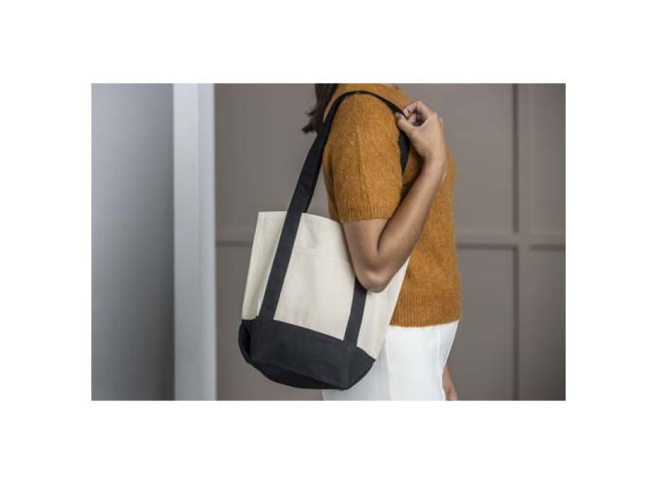 Tote bag mini in cotone riciclato certificato GRS da 320 g/m² Sam FullGadgets.com