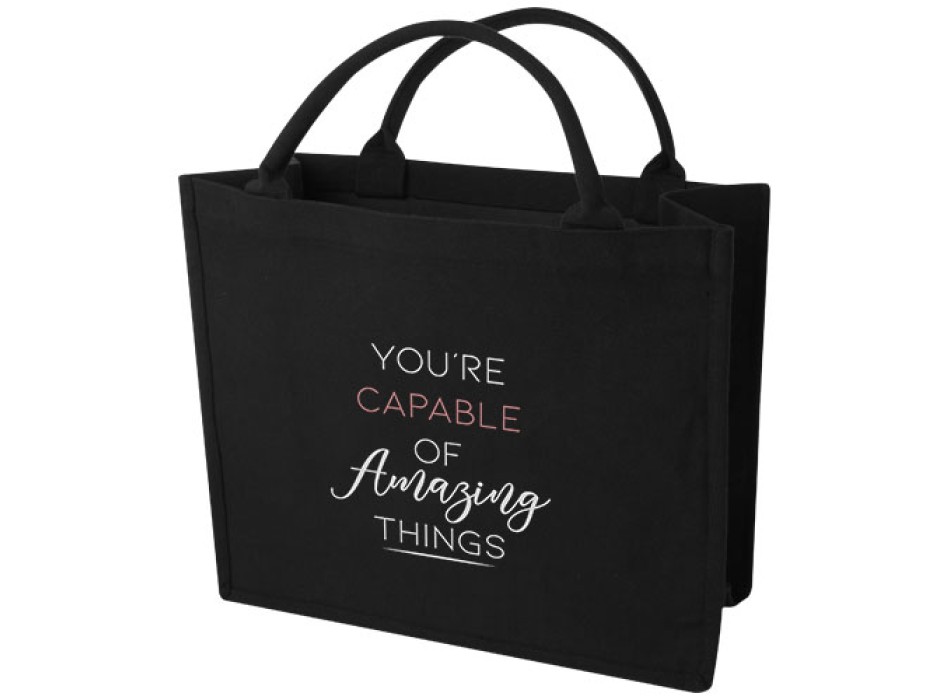 Tote bag per libri in materiale riciclato da 500 g/m² Page Aware™ FullGadgets.com