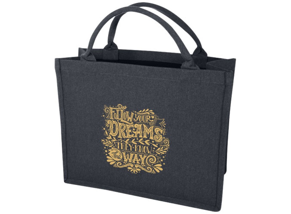 Tote bag per libri in materiale riciclato da 500 g/m² Page Aware™ FullGadgets.com