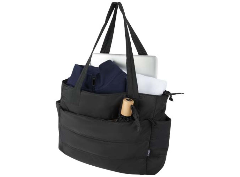 Tote bag per portatile da 15,6" in materiale riciclato certificato GRS Puffer - 18L FullGadgets.com