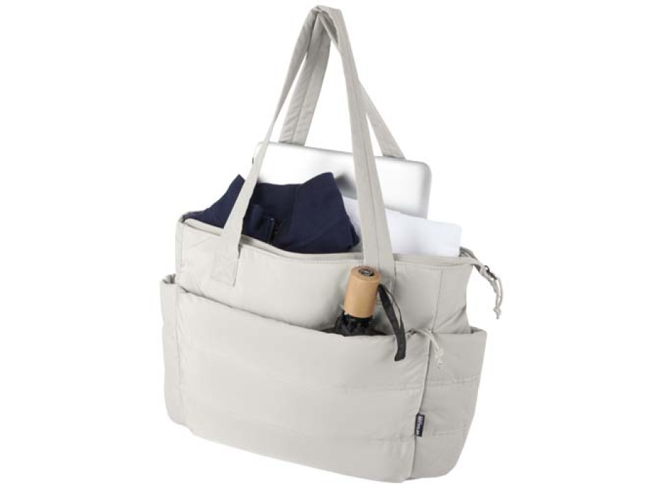 Tote bag per portatile da 15,6" in materiale riciclato certificato GRS Puffer - 18L FullGadgets.com