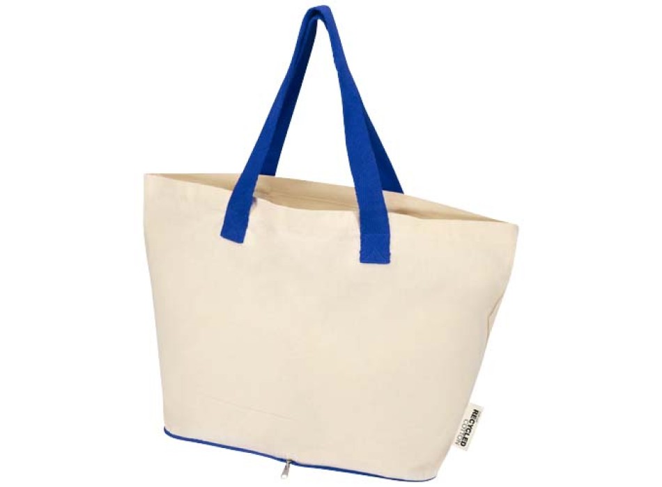 Tote bag pieghevole in cotone riciclato certificato GRS da 140 g/m² Sierra - 7L FullGadgets.com