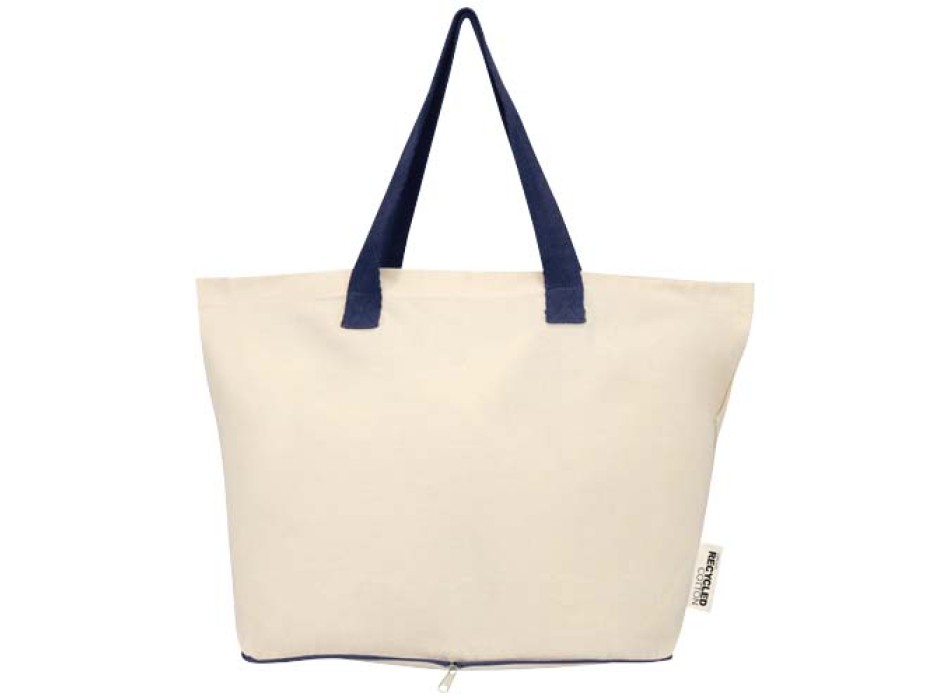 Tote bag pieghevole in cotone riciclato certificato GRS da 140 g/m² Sierra - 7L FullGadgets.com