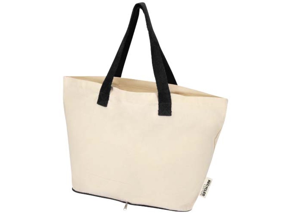 Tote bag pieghevole in cotone riciclato certificato GRS da 140 g/m² Sierra - 7L FullGadgets.com