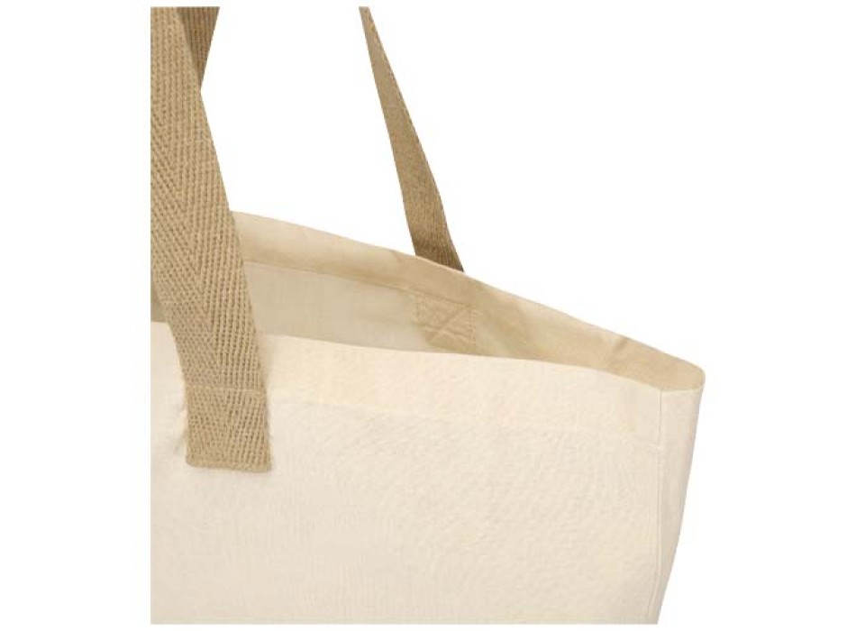 Tote bag pieghevole in cotone riciclato certificato GRS da 140 g/m² Sierra - 7L FullGadgets.com