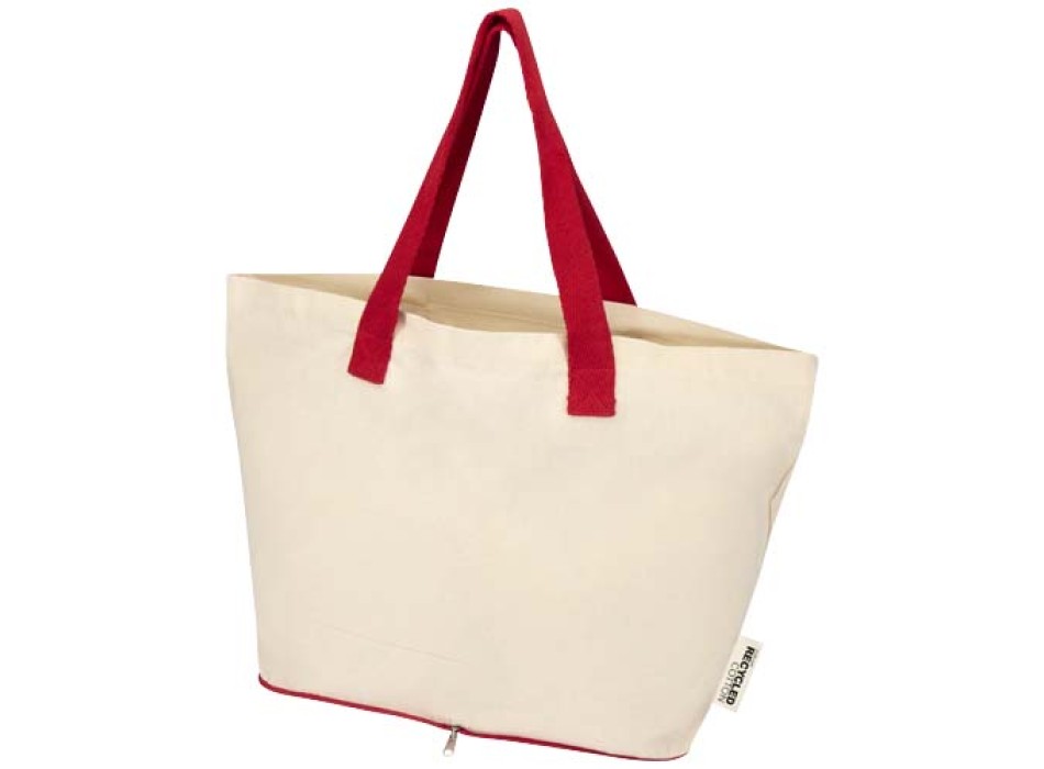 Tote bag pieghevole in cotone riciclato certificato GRS da 140 g/m² Sierra - 7L FullGadgets.com