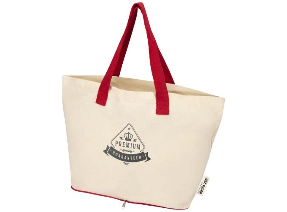 Tote bag pieghevole in cotone riciclato certificato GRS da 140 g/m² Sierra - 7L FullGadgets.com