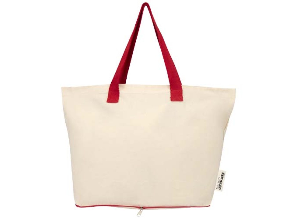 Tote bag pieghevole in cotone riciclato certificato GRS da 140 g/m² Sierra - 7L FullGadgets.com