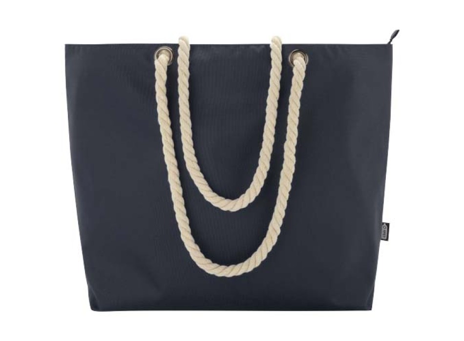 Tote bag termica da spiaggia in materiale riciclato certificato GRS con manici in corda Panama - 23L FullGadgets.com