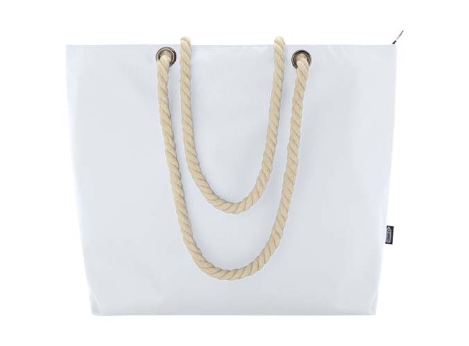 Tote bag termica da spiaggia in materiale riciclato certificato GRS con manici in corda Panama - 23L FullGadgets.com