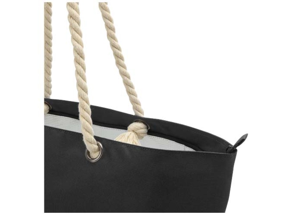 Tote bag termica da spiaggia in materiale riciclato certificato GRS con manici in corda Panama - 23L FullGadgets.com