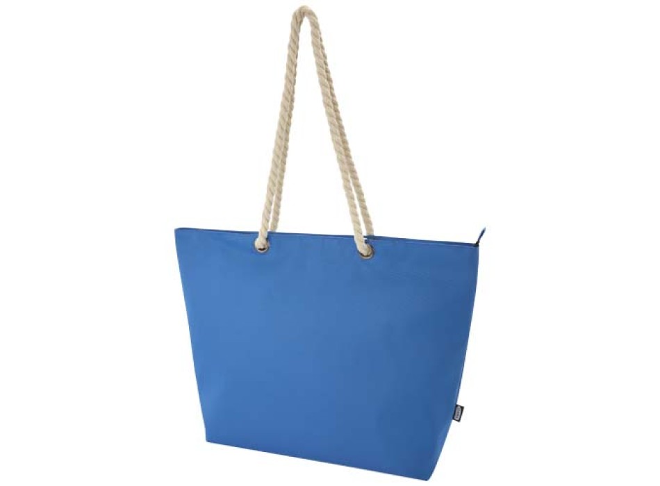 Tote bag termica da spiaggia in materiale riciclato certificato GRS con manici in corda Panama - 23L FullGadgets.com