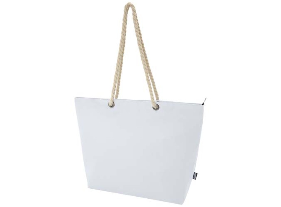 Tote bag termica da spiaggia in materiale riciclato certificato GRS con manici in corda Panama - 23L FullGadgets.com