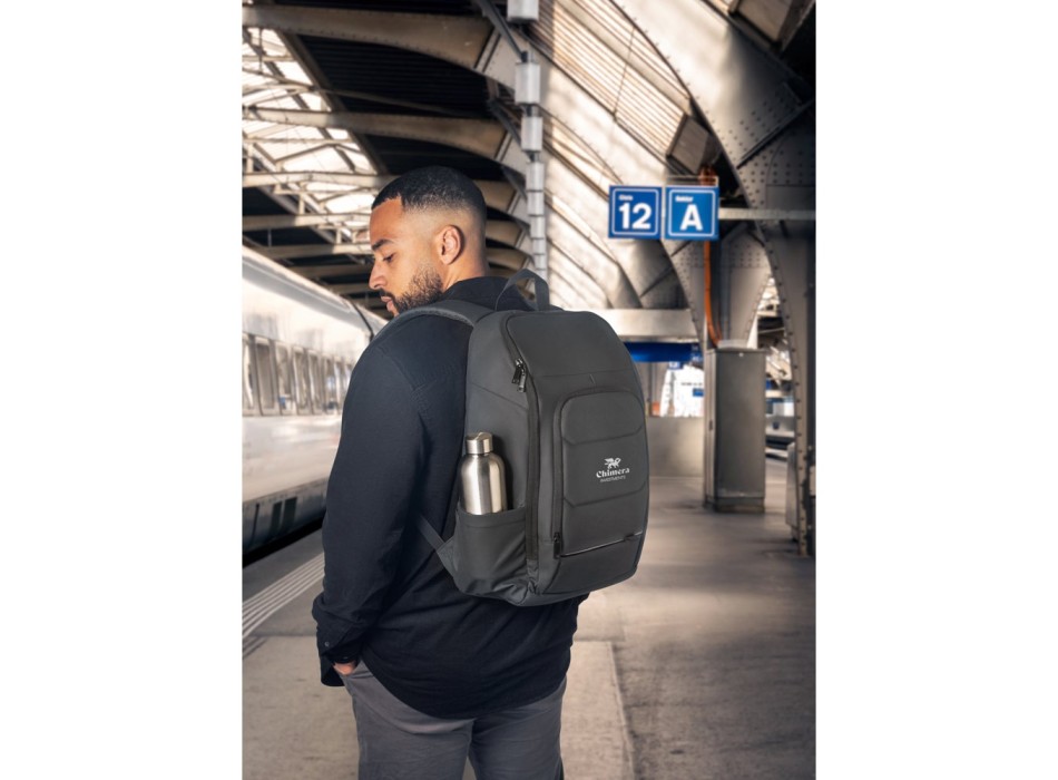 TOULON. Zaino per notebook realizzato in poliestere riciclato 600D ad alta densità 16" FullGadgets.com