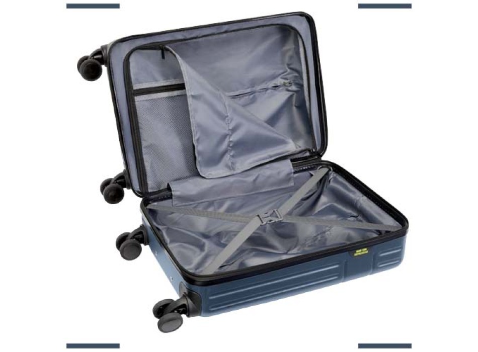 Trolley bagaglio a mano in materiale riciclato certificato GRS da 40 l per portatile da 20" Rover FullGadgets.com