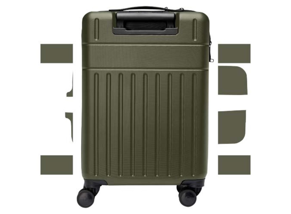 Trolley bagaglio a mano in materiale riciclato certificato GRS da 40 l per portatile da 20" Rover FullGadgets.com