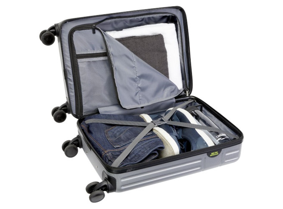 Trolley bagaglio a mano in materiale riciclato certificato GRS da 40 l per portatile da 20" Rover FullGadgets.com