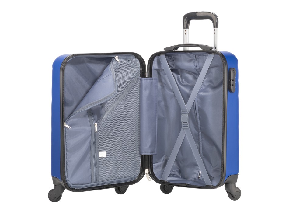 Trolley rigido  da 20 pollici in ABS con lucchetto di sicurezza e 4 ruote girevoli FullGadgets.com