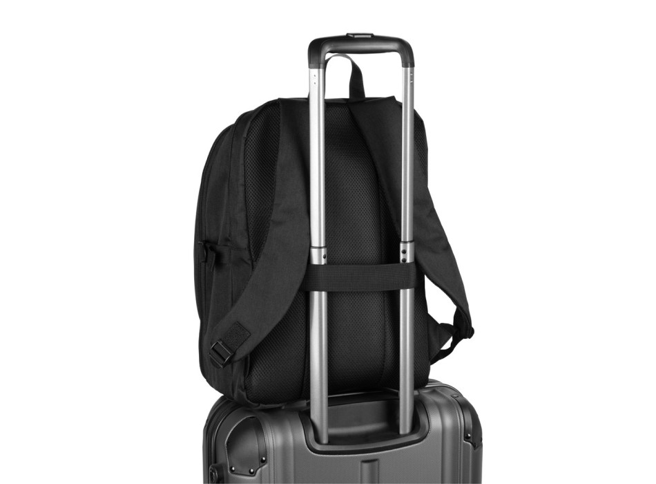 UDINE. Zaino con scomparto apribile completamente in poliestere riciclato 300D ad alta densità 16" FullGadgets.com