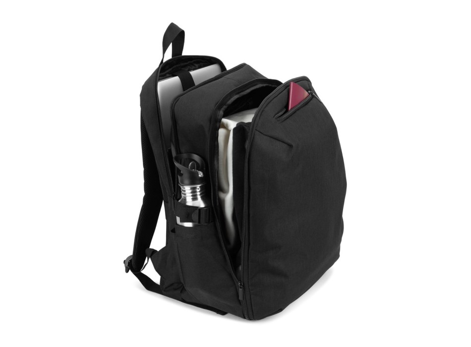 UDINE. Zaino con scomparto apribile completamente in poliestere riciclato 300D ad alta densità 16" FullGadgets.com