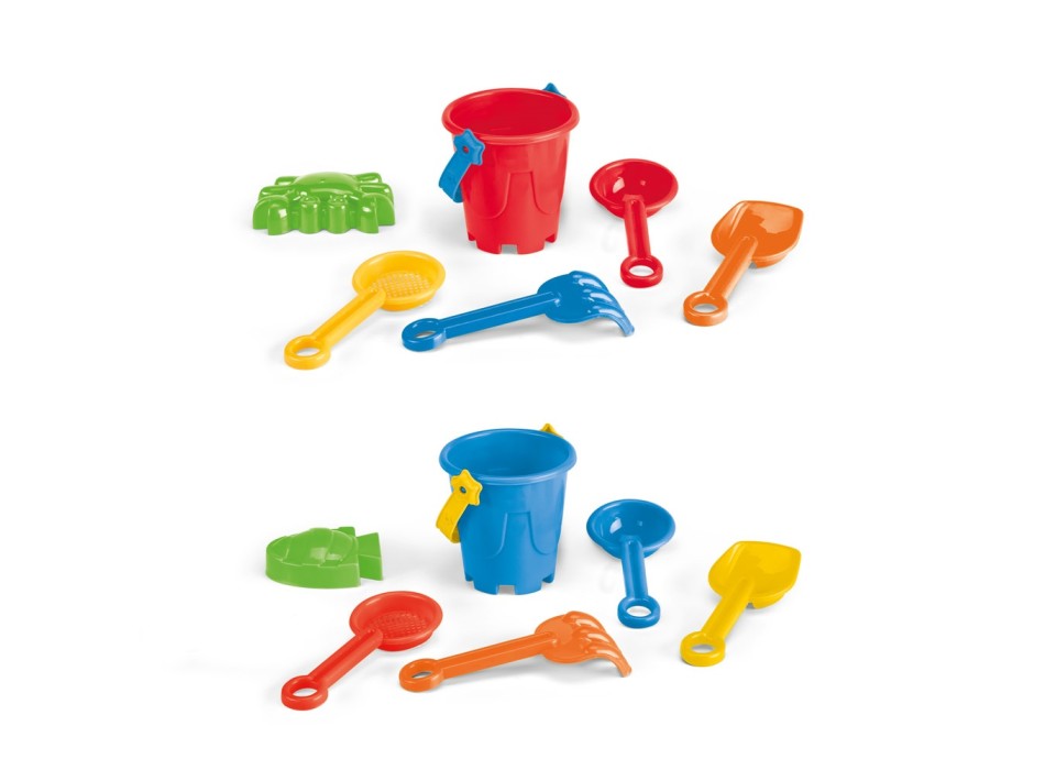 VALLARTA. Secchiello da spiaggia in PP con 5 accessori FullGadgets.com