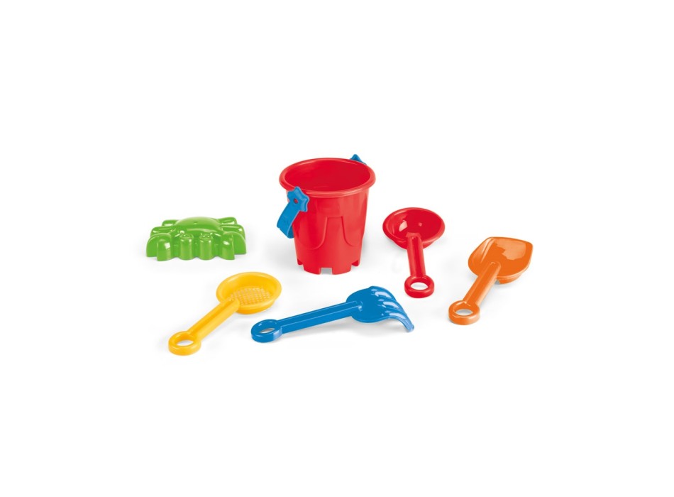 VALLARTA. Secchiello da spiaggia in PP con 5 accessori FullGadgets.com