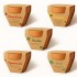 Vasetto in terracotta naturale con torba e capsula biodegradabile contenente semi