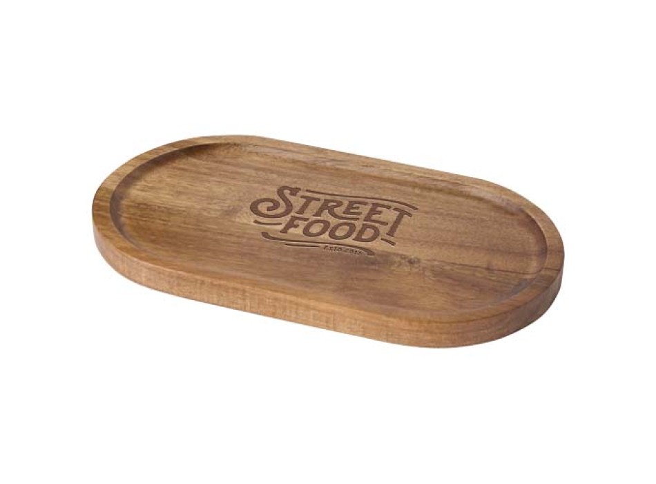 Vassoio da portata in legno di acacia Edge FullGadgets.com