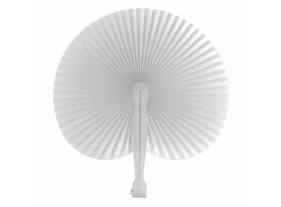 Ventaglio in carta colorata con manico in plastica bianca, lunghezza cm 26 FullGadgets.com