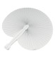 Ventaglio in carta colorata con manico in plastica bianca, lunghezza cm 26 FullGadgets.com